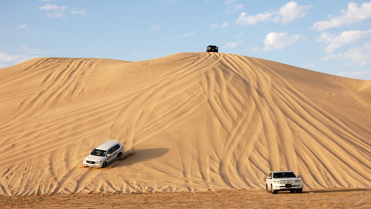 4x4 nas dunas do Qatar